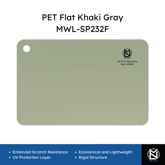 PET Flat Khaki Gray MWL-SP232F