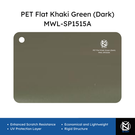 PET Flat Khaki Green (Dark) MWL-SP1515A
