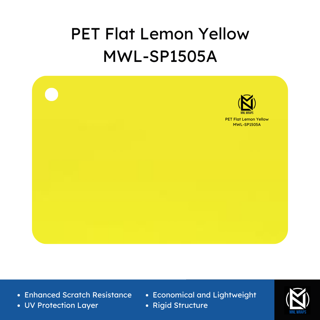 PET Flat Lemon Yellow MWL-SP1505A