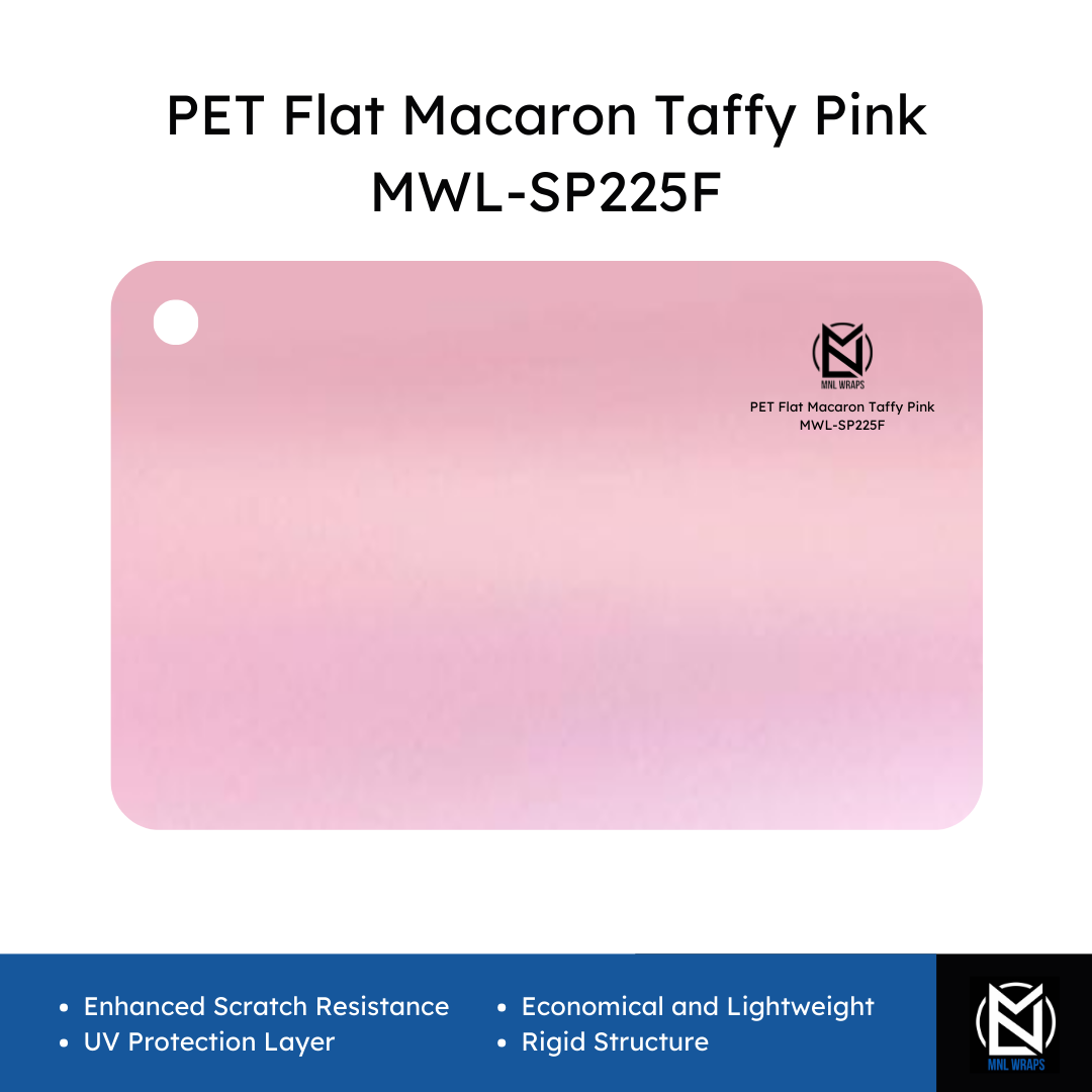 PET Flat Macaron Taffy Pink MWL-SP225F