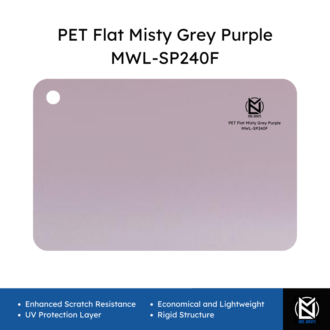 PET Flat Misty Grey Purple MWL-SP240F