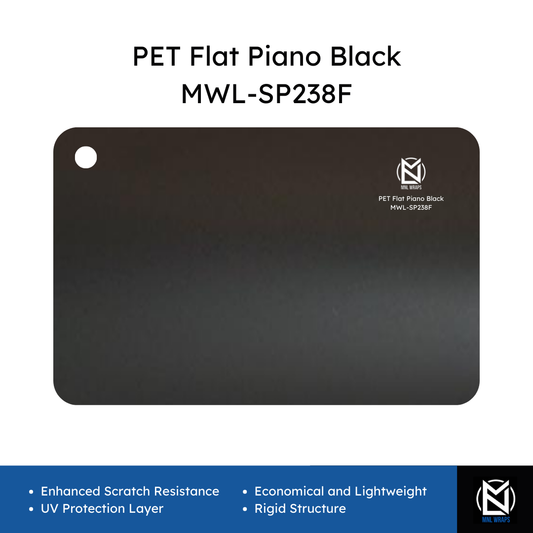 PET Flat Piano Black MWL-SP238F
