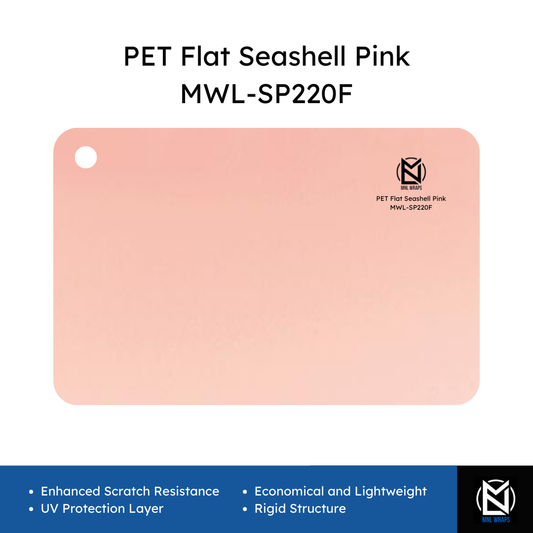 PET Flat Seashell Pink MWL-SP220F