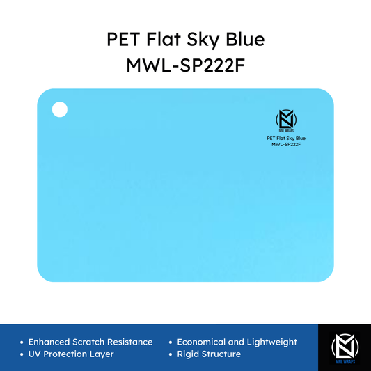 PET Flat Sky Blue MWL-SP222F