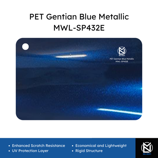 PET Gentian Blue Metallic MWL-SP432E