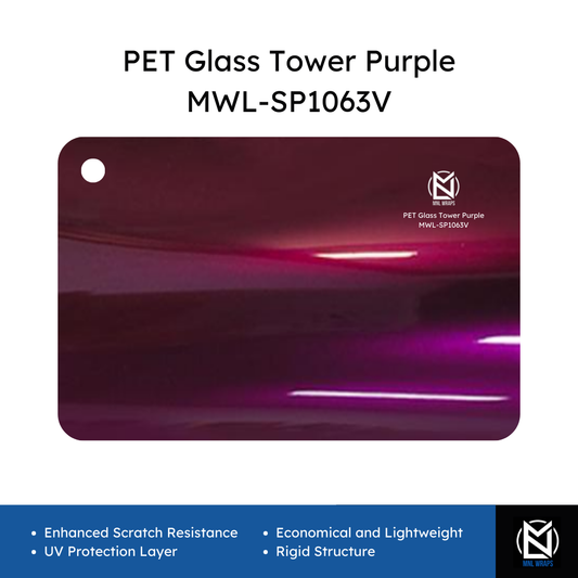 PET Glass Tower Purple MWL-SP1063V