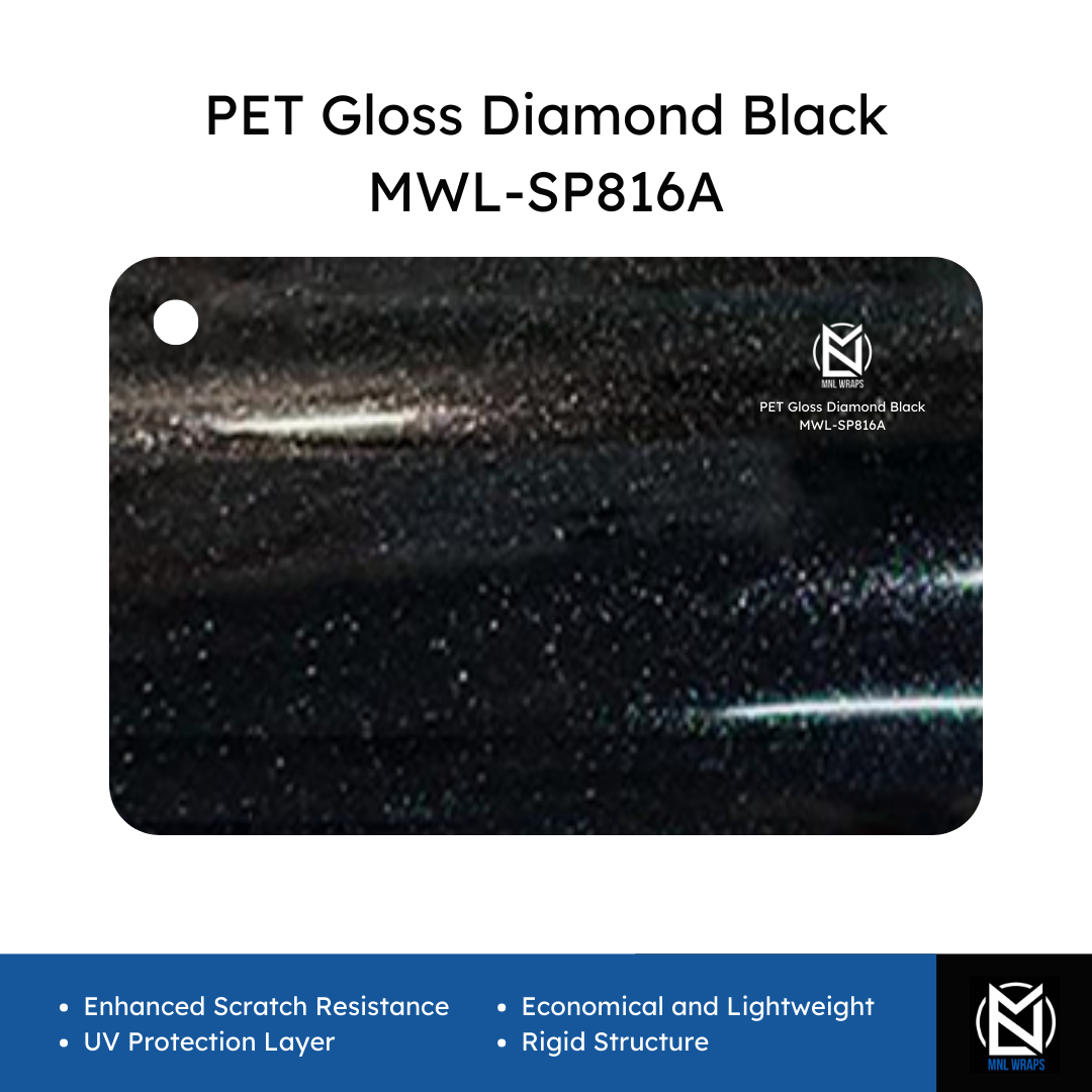 PET Gloss Diamond Black MWL-SP816A