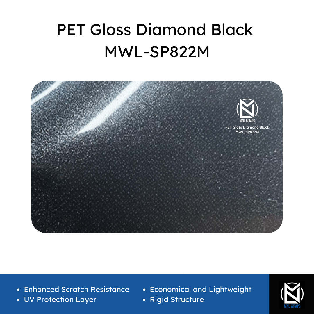 PET Gloss Diamond Black MWL-SP822M