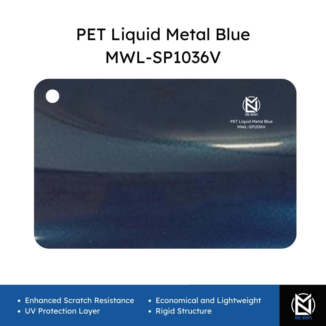 PET Liquid Metal Blue MWL-SP1036V
