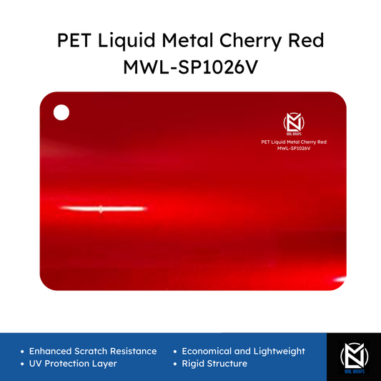 PET Liquid Metal Cherry Red MWL-SP1026V