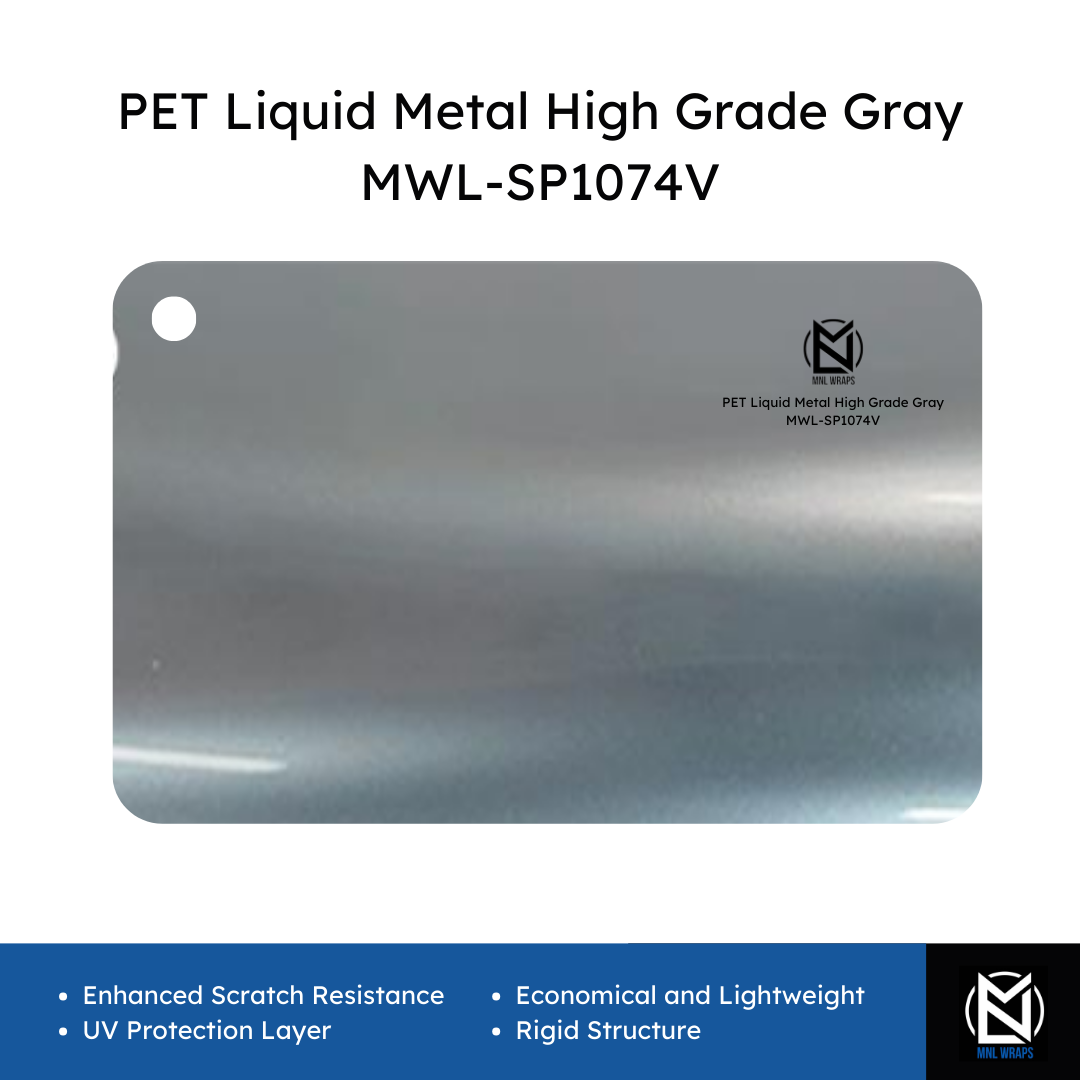 PET Liquid Metal High Grade Gray MWL-SP1074V