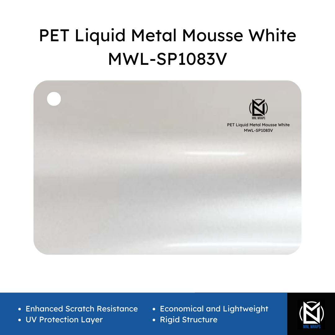 PET Liquid Metal Mousse White MWL-SP1083V