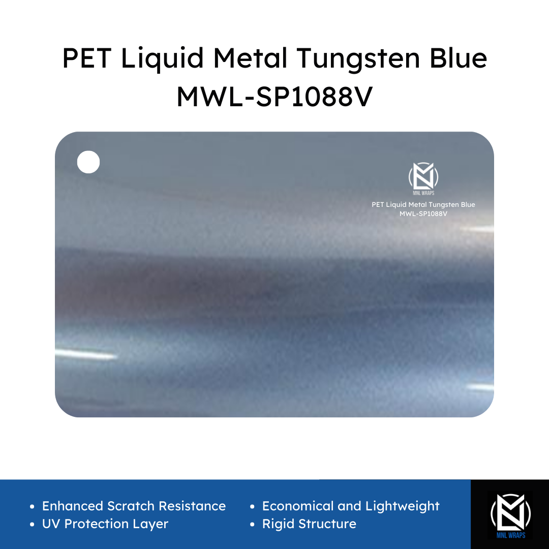 PET Liquid Metal Tungsten Blue MWL-SP1088V