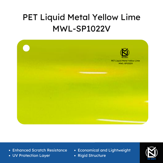 PET Liquid Metal Yellow Lime MWL-SP1022V