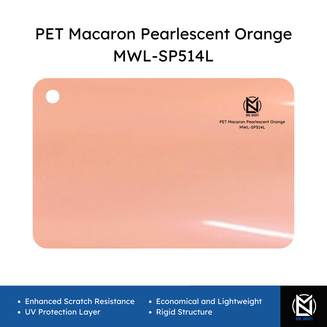 PET Macaron Pearlescent Orange MWL-SP514L