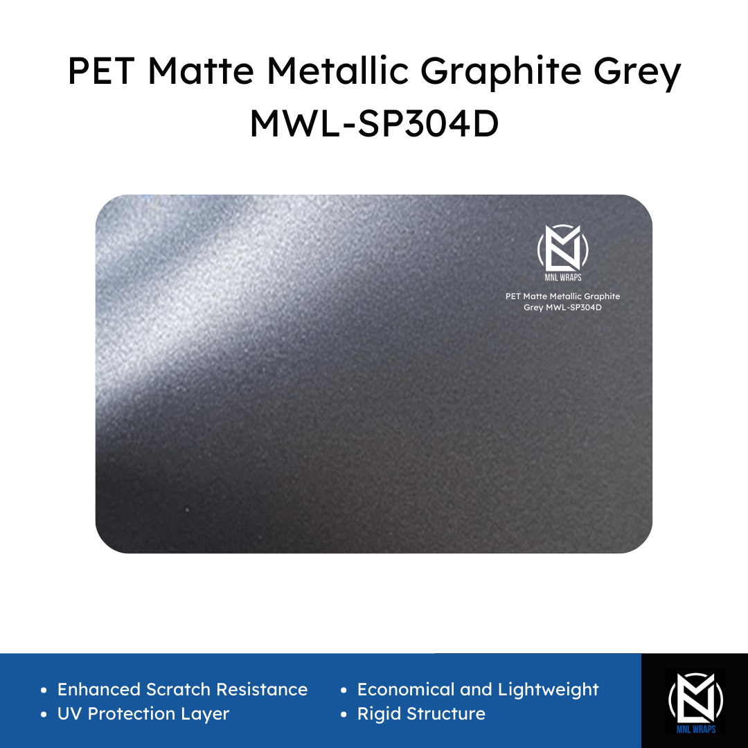 PET Matte Metallic Graphite Grey MWL-SP304D