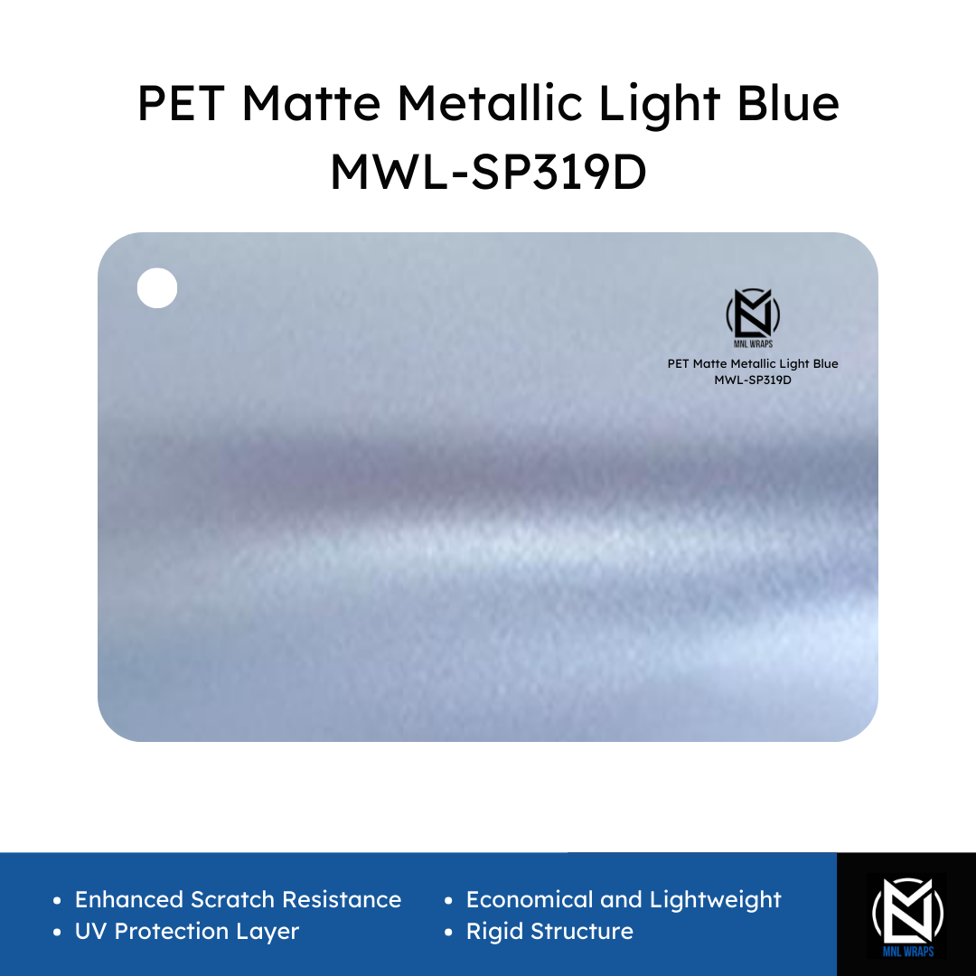 PET Matte Metallic Light Blue MWL-SP319D