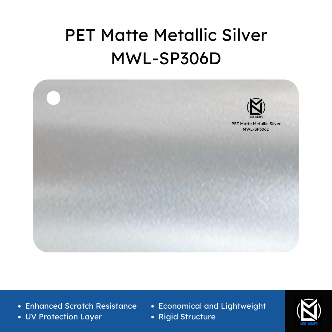 PET Matte Metallic Silver MWL-SP306D