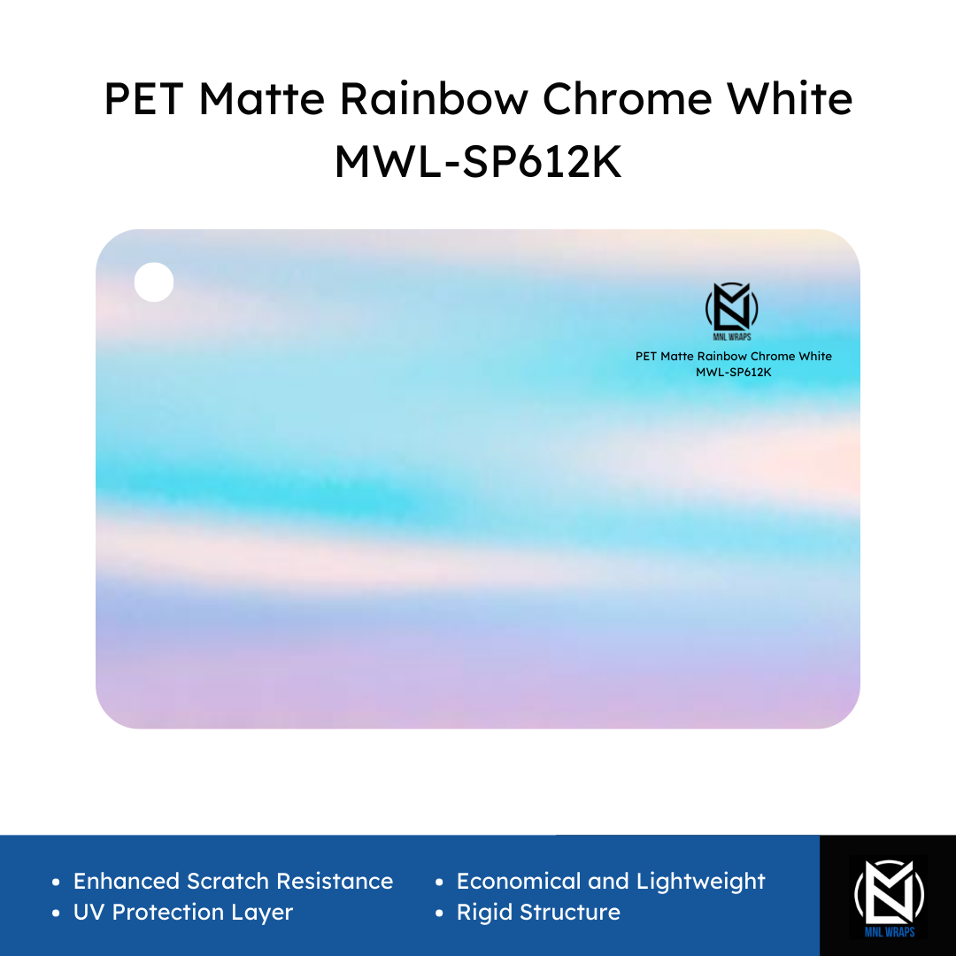 PET Matte Rainbow Chrome White MWL-SP612K