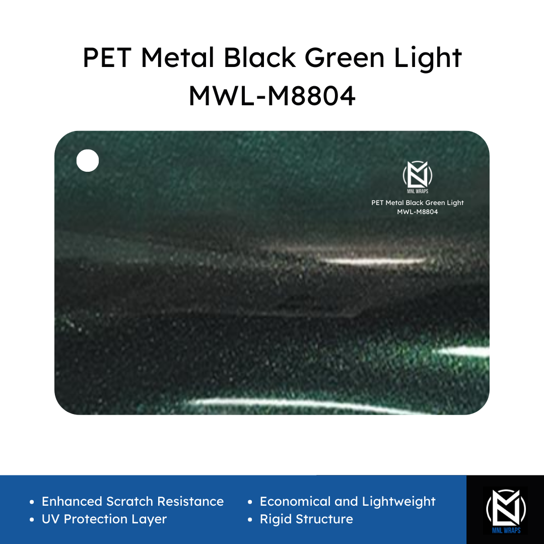 PET Metal Black Green Light MWL-M8804