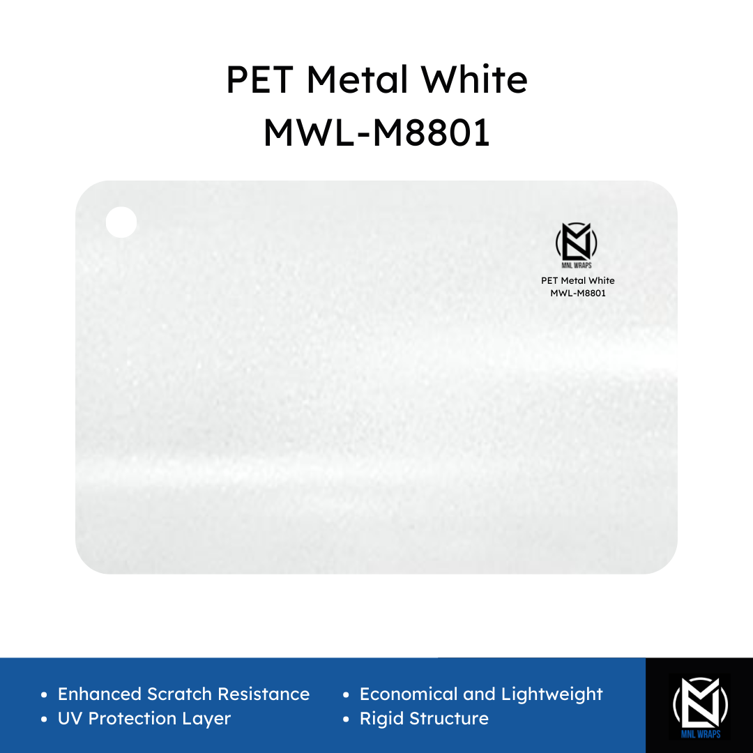 PET Metal White MWL-M8801