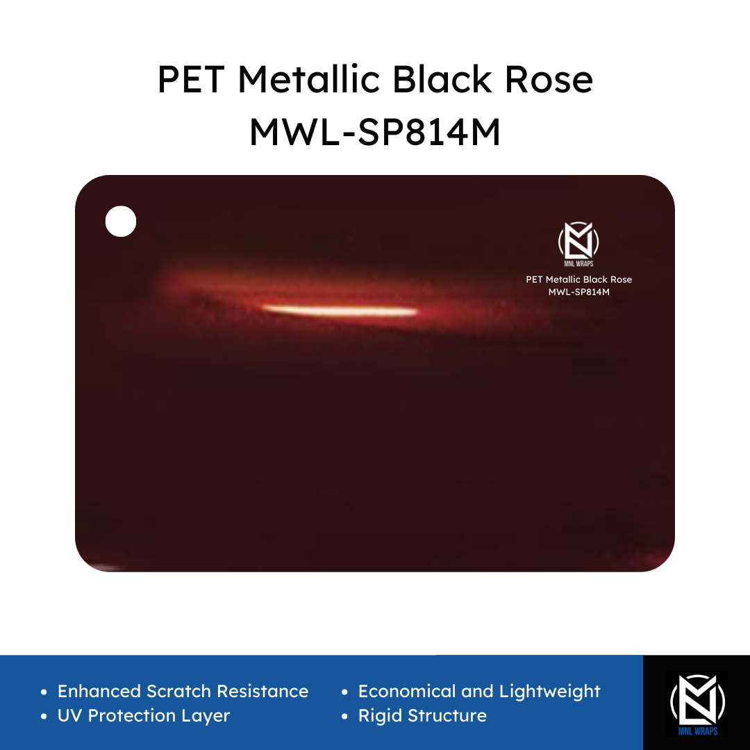 PET Metallic Black Rose MWL-SP814M