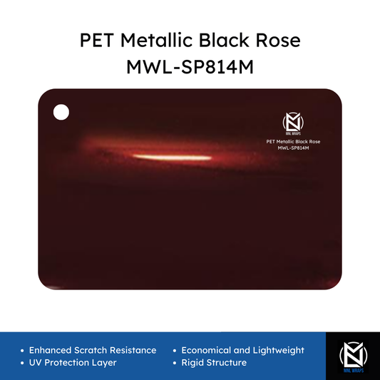 PET Metallic Black Rose MWL-SP814M