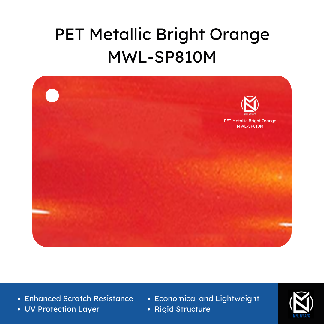 PET Metallic Bright Orange MWL-SP810M