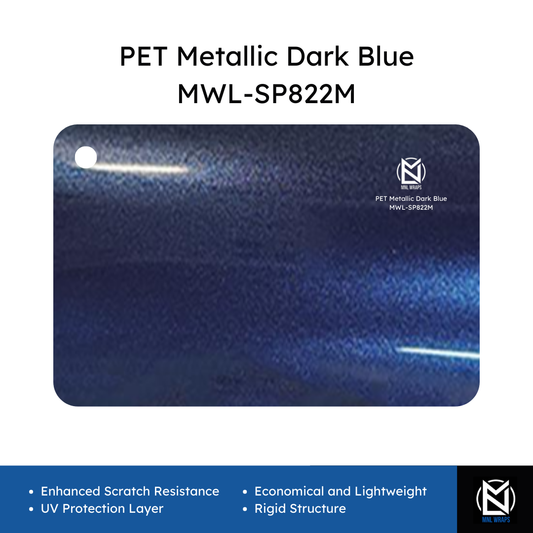 PET Metallic Dark Blue MWL-SP822M