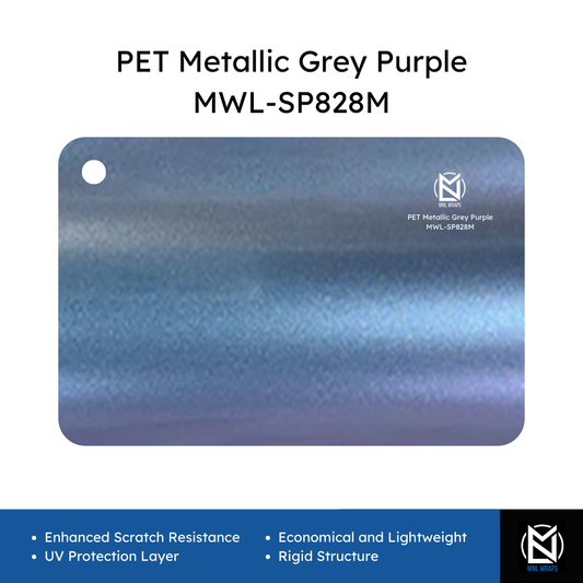 PET Metallic Grey Purple MWL-SP828M