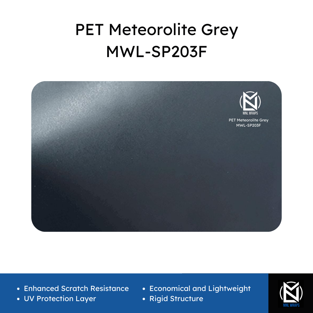 PET Meteorolite Grey Vinyl Wrap – Matte, Durable, UV-Protected – MNL Wraps