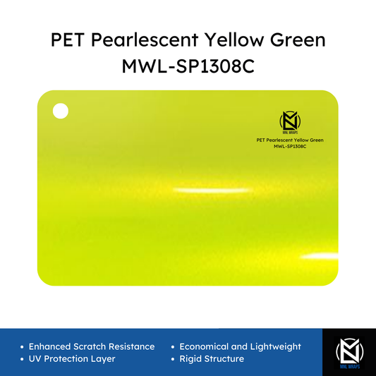 PET Pearlescent Yellow Green MWL-SP1308C