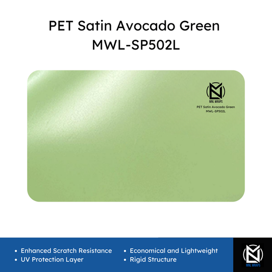PET Satin Avocado Green MWL-SP502L