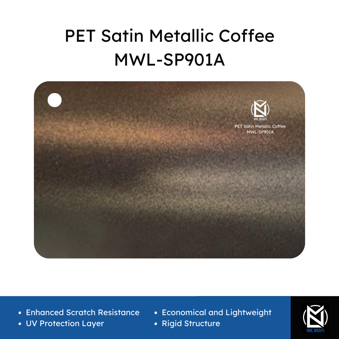 PET Satin Metallic Coffee MWL-SP901A