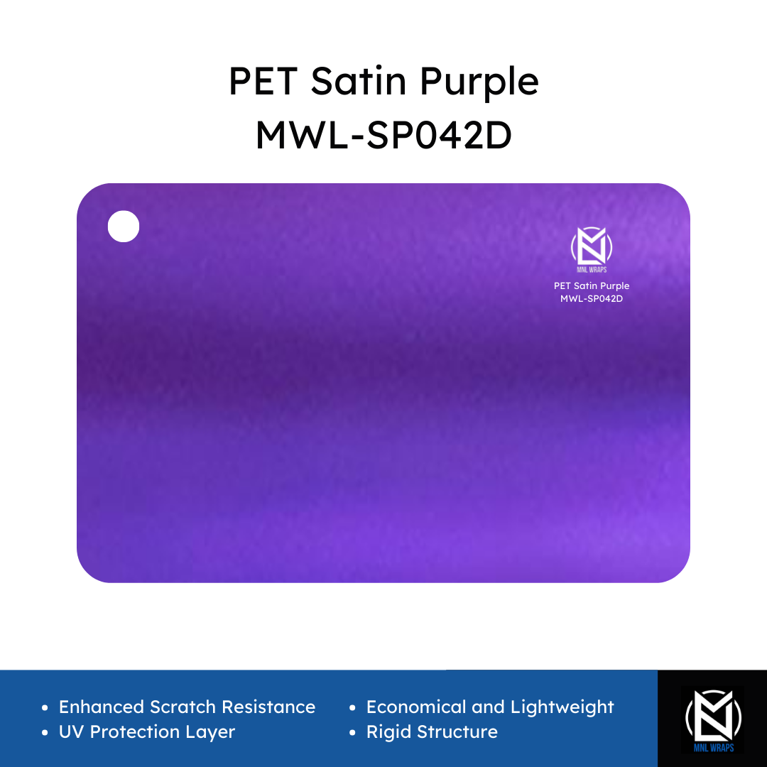 PET Satin Purple MWL-SP042D