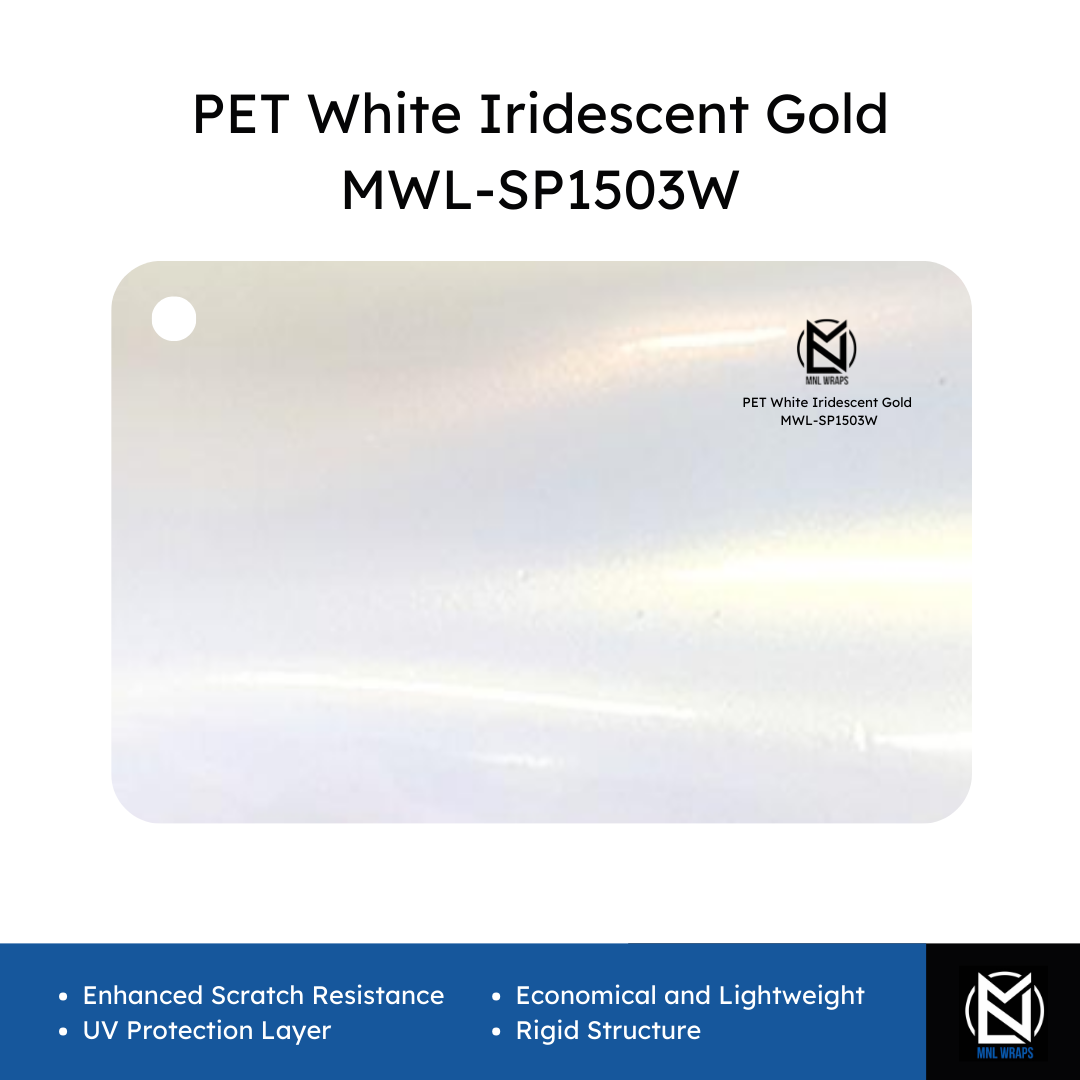 PET White Iridescent Gold MWL-SP1503W