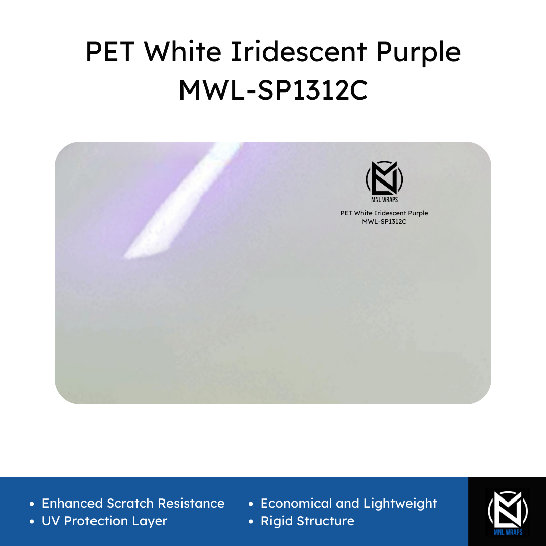 PET White Iridescent Purple MWL-SP1312C