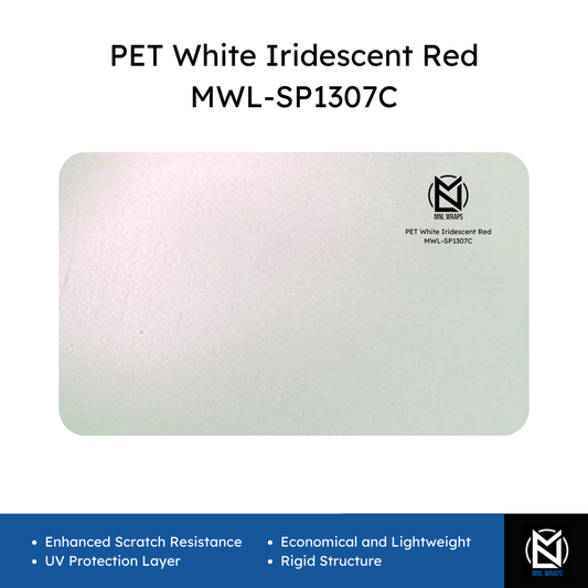 PET White Iridescent Red MWL-SP1307C