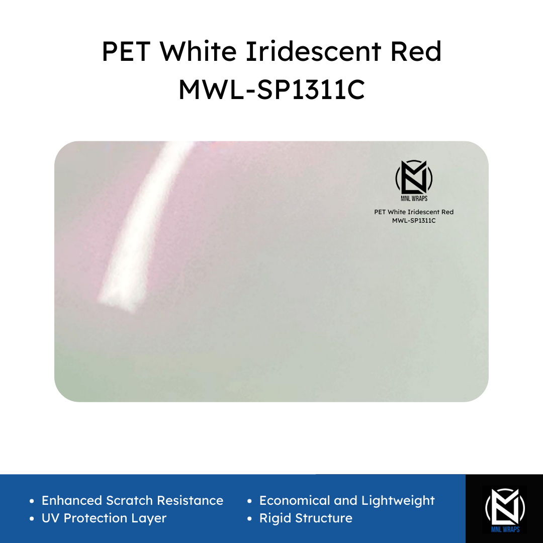 PET White Iridescent Red MWL-SP1311C