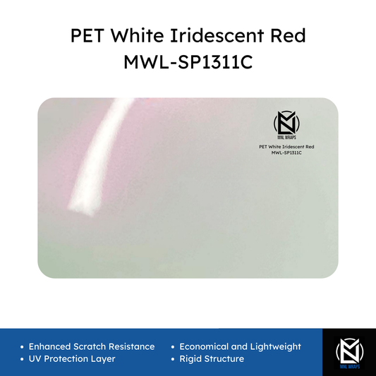 PET White Iridescent Red MWL-SP1311C