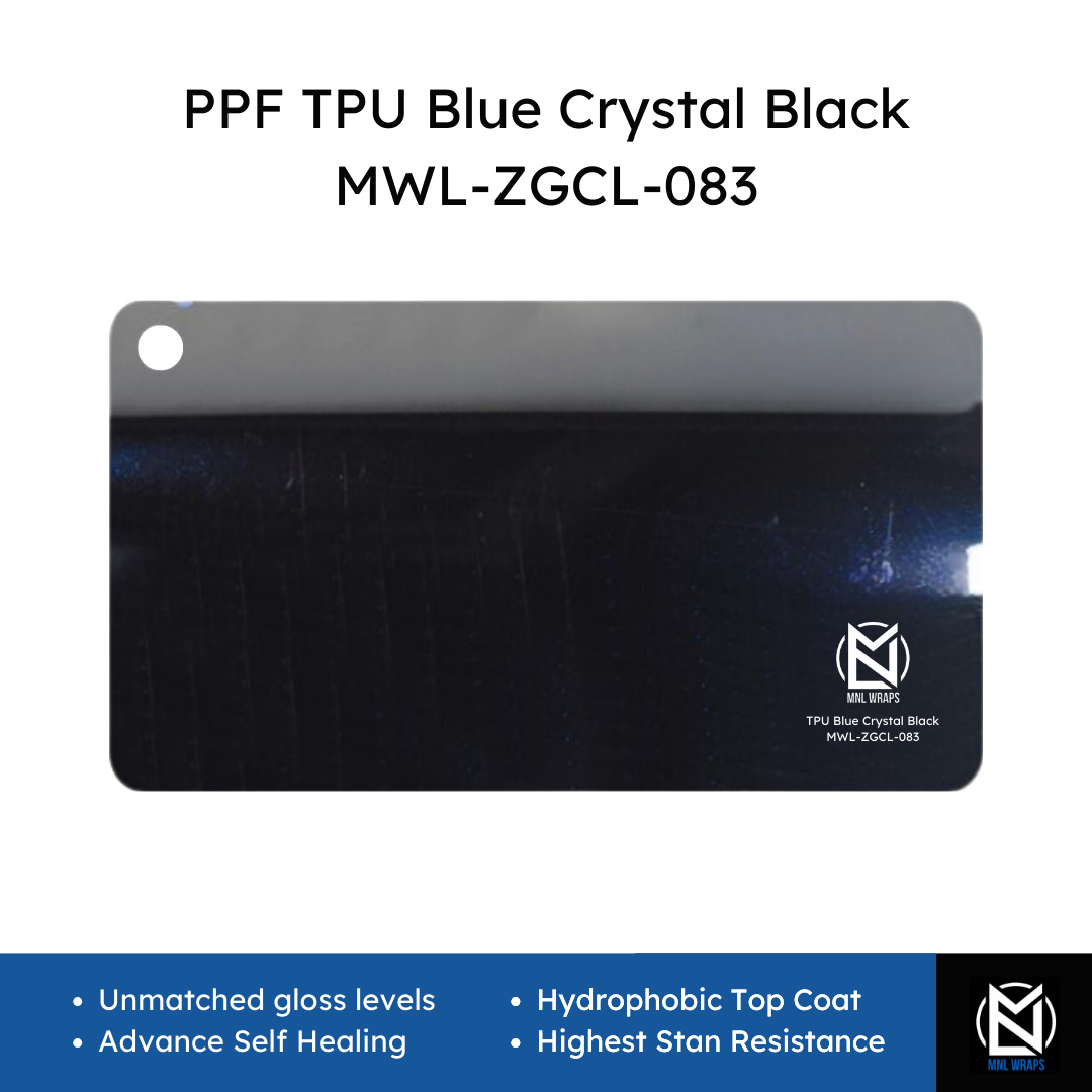 PPF TPU Blue Crystal Black MWL-ZGCL-083
