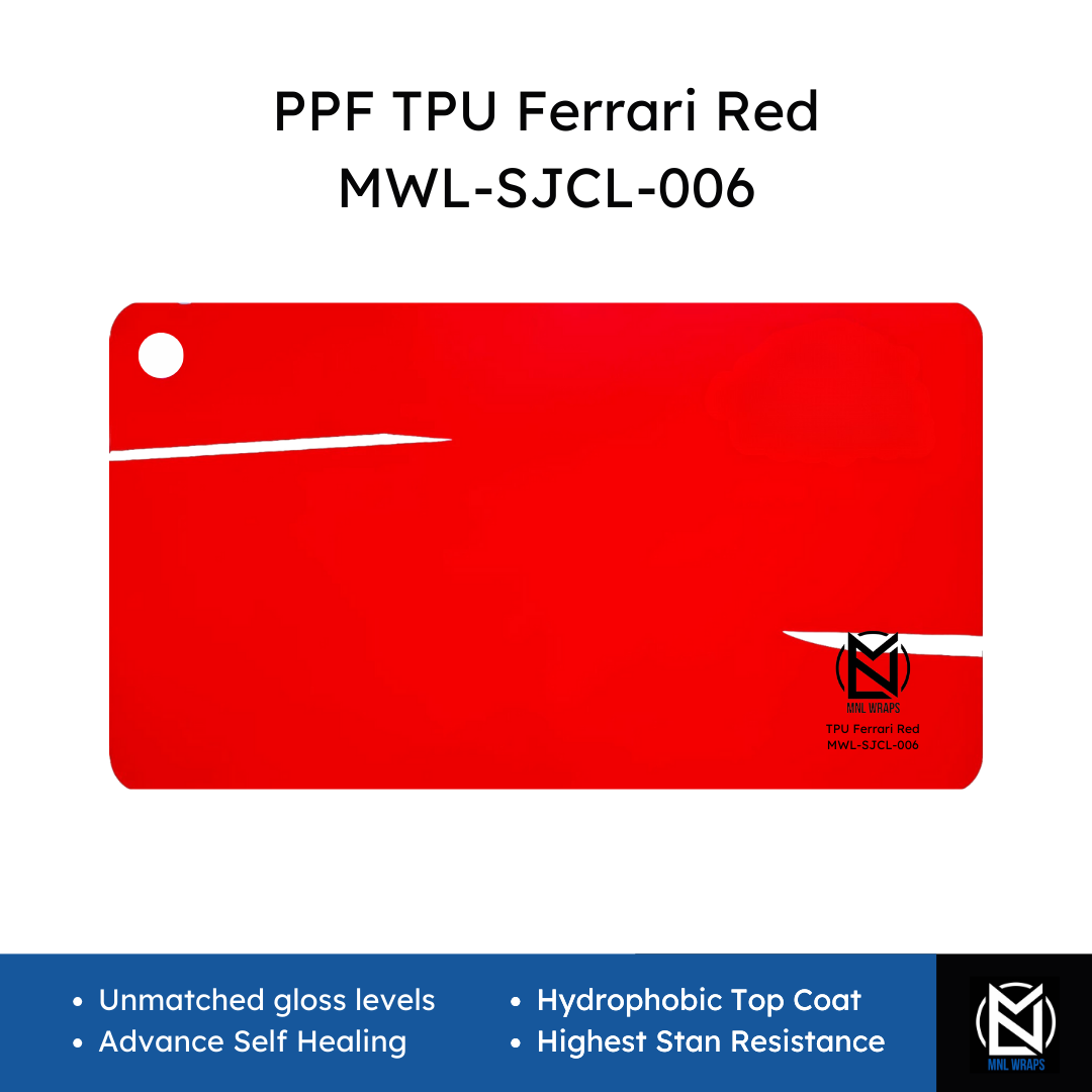 PPF TPU Ferrari Red MWL-SJCL-006