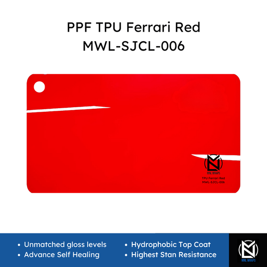 PPF TPU Ferrari Red MWL-SJCL-006