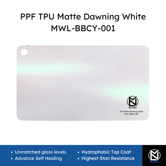PPF TPU Matte Dawning White MWL-BBCY-001