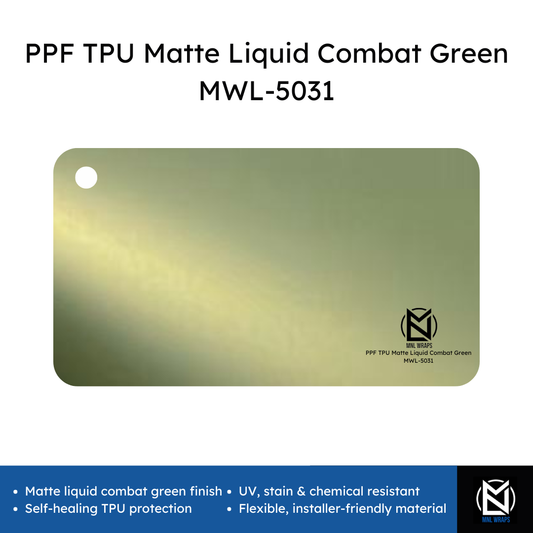 PPF TPU Matte Liquid Combat Green MWL-5031