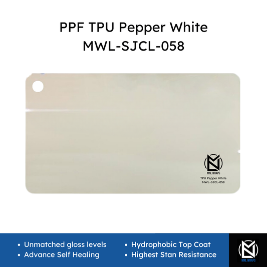 PPF TPU Pepper White MWL-SJCL-058