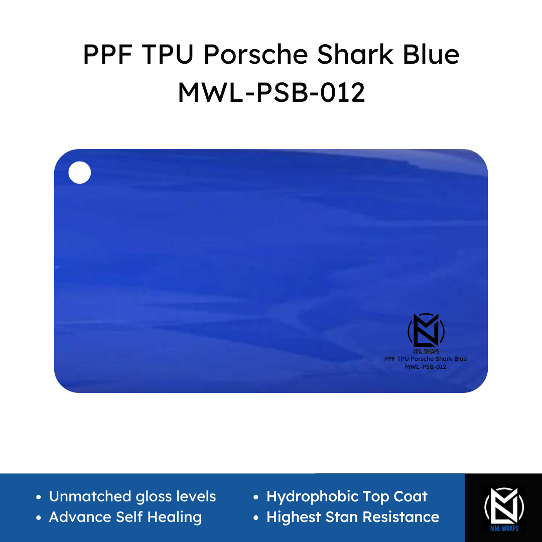 PPF TPU Porsche Shark Blue MWL-PSB-012