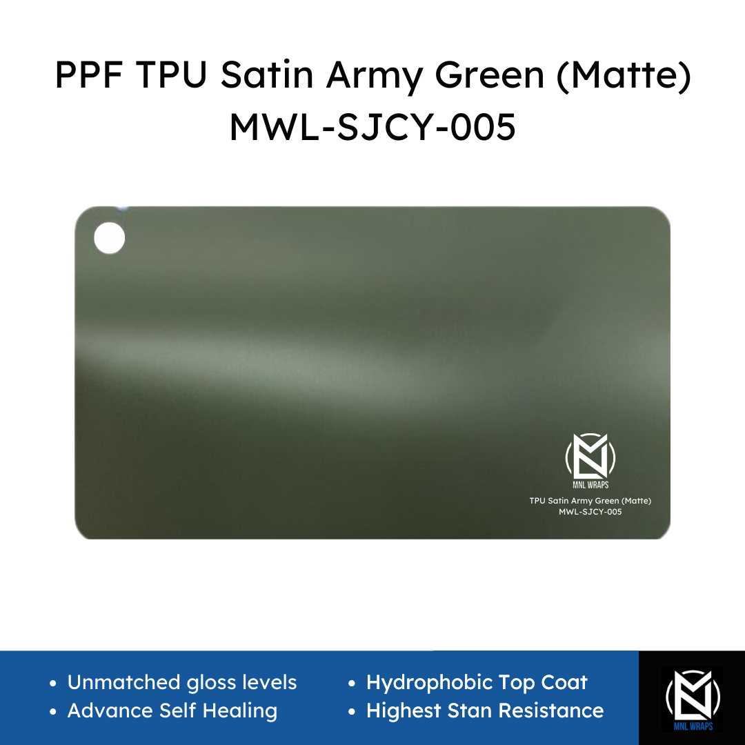 PPF TPU Satin Army Green (Matte) MWL-SJCY-005
