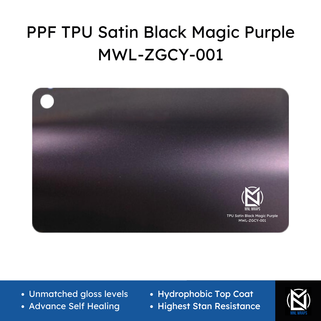 PPF TPU Satin Black Magic Purple MWL-ZGCY-001