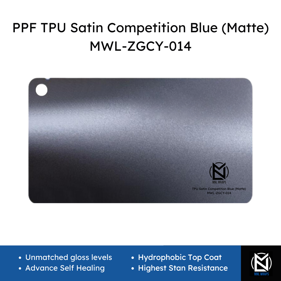 PPF TPU Satin Competition Blue (Matte) MWL-ZGCY-014
